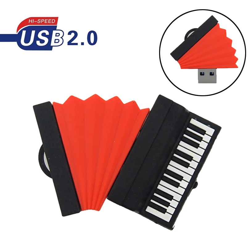 

Fashionable USB Flash Mini Accordion Pendrive Memoria Stick Cartoon Version USB Pen Drive USB 2.0 16GB 32GB 64GB 4GB 8GB Gifts