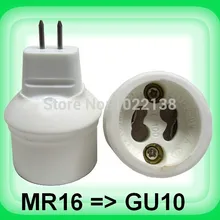 10 шт. MR16 для Gu10 led переходник для лампового цоколя лампы держатель Gu10 led гнездо адаптера без преобразования электрическое напряжение