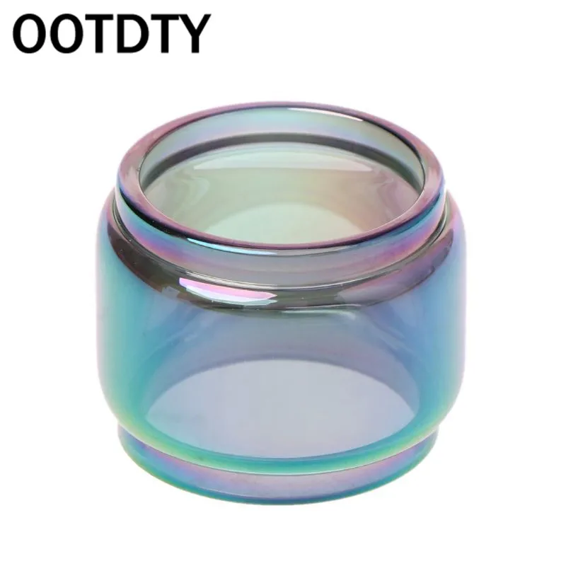 

OOTDTY Transparent Rainbow Vape Glass Tube Glass Tank Electronic Cigarette Accessories for Vape Pen 22 Vaporizer Atomizer