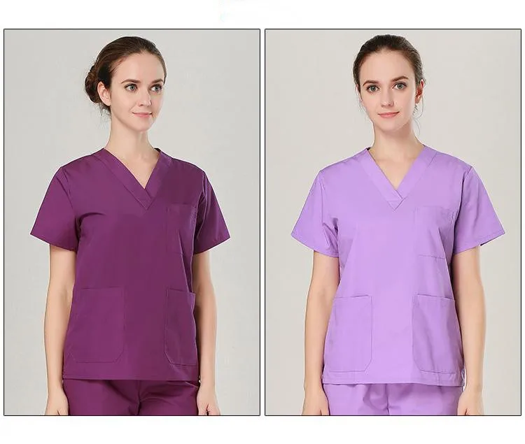 Новинка, модный медицинский костюм для лаборатории, Женское пальто, больничная униформа, набор, дизайн, облегающая, дышащая, медицинская униформа