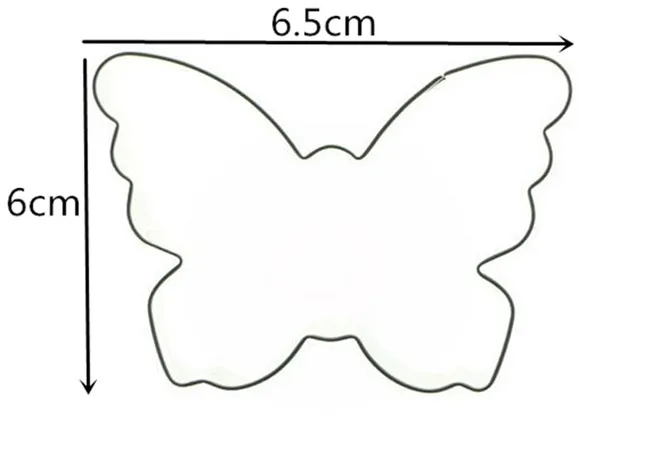 Butterfly cookie mold 4 4