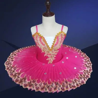 Профессиональный светодиодный светильник балетная пачка «Лебединое озеро» Костюм Балерины для девочек детское балетное платье танцевальная одежда вечерние костюмы для сцены - Цвет: Pink No Led Light