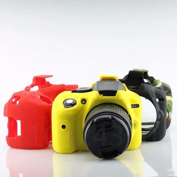 

Nice Soft Silicone Rubber DSLR Camera Protective Body Cover Case Skin For Nikon D5300 Camera Bag Case Bottom Opening Version