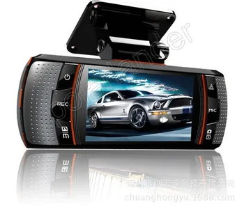 

Free shipping Allwinner Car DVR Dual Camera HD 2.7 inch LCD Screen Night vision 170 Degree Wide Angle with rear view camera
