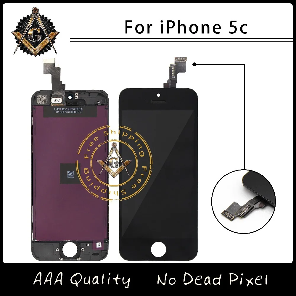 Prix pour 20 pcs/lote AAA excellente qualité LCD pour iPhone 5C écran avec écran tactile Digitizer assemblée livraison gratuite DHL Prix pour 20 pcs/lote AAA excellente qualité LCD pour iPhone 5C écran avec écran tactile Digitizer assemblée livraison gratuite DHL