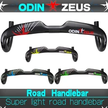 OdinZeus Newest Ultra-light superstrong Road Bike Carbon Fiber Handlebar Bent Bar Carbon Bicycle Handlebar 31.8mm*400/420/440mm newest road bicycle windreaver racing ud full carbon handlebar internal cable carbon bike handlebar 31 8 400 420 440mm free ship