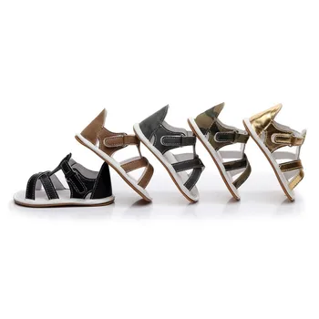 

2018 Summer Baby Sandals PU Multi Style Solid Color Boys Girls Casual First Walkers Fashion Simple Beach Shoes H1