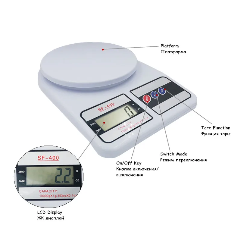10kg X1g Digital Scale Kitchen Electronic Food Scale