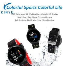 Смарт-часы ip68 сердечного ритма артериального давления умный браслет Мульти циферблаты информации умные часы с уведомлением Smart группа мужчин