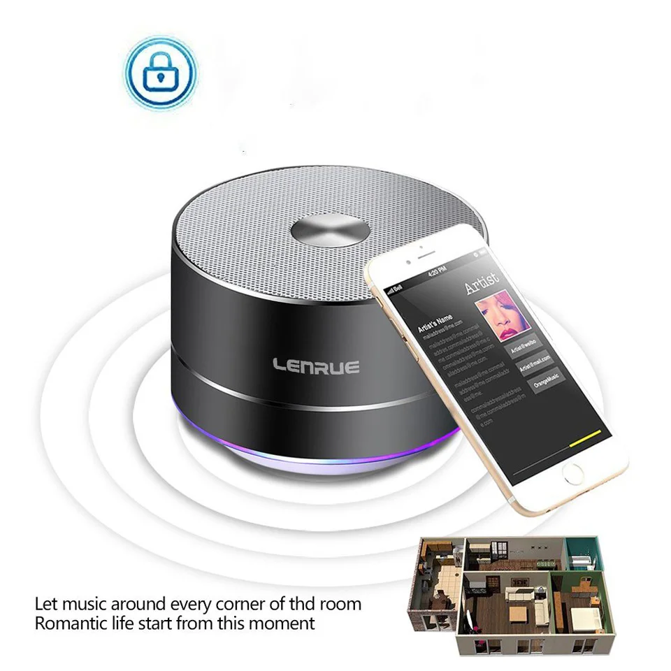 Portable Wireless Bluetooth Speaker Mini Outdoor Rechargeable Speakers with LED Stereo Sound Enhanced Bass for IPhoneIPadAndriodSamsungTablet (6)