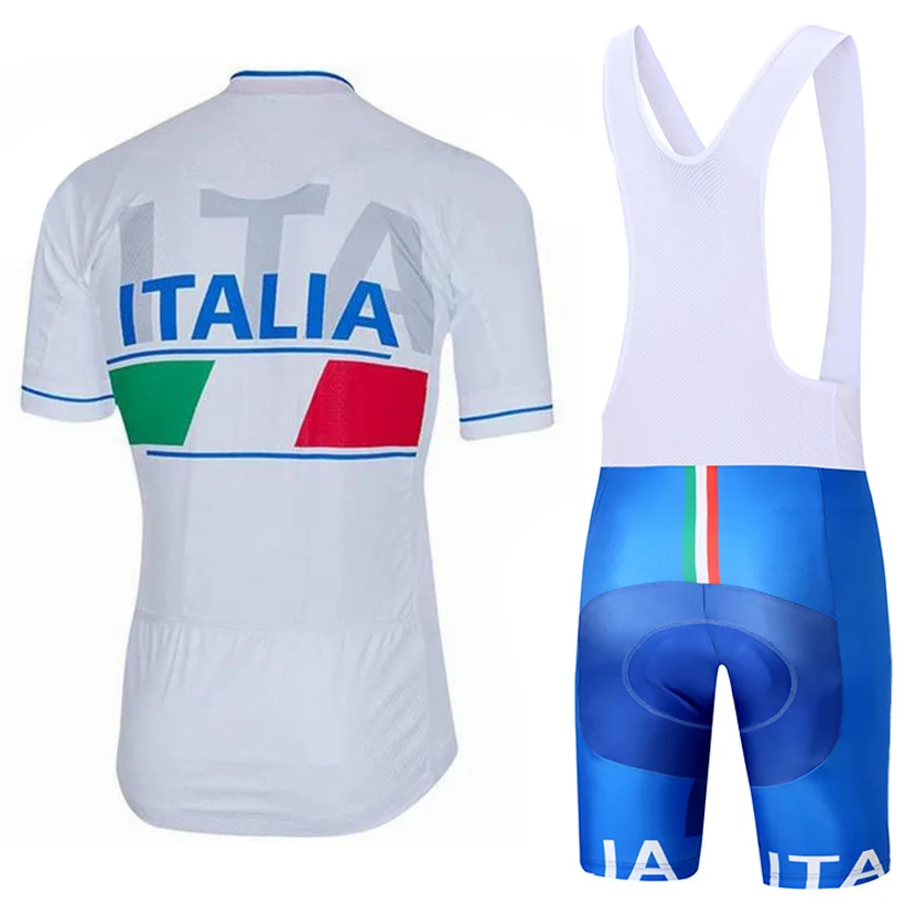 Синий ITALIA велосипедная команда одежда 9D pad шорты для велосипеда Джерси Мужская быстросохнущая одежда для велосипеда летняя профессиональная велосипедная майка