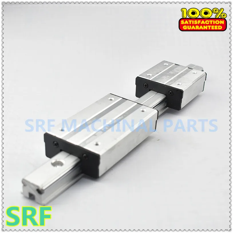 1pcs Aluminum Square Roller Linear Guide Rail Lgd8 L=1000mm +1pcs Lgd8