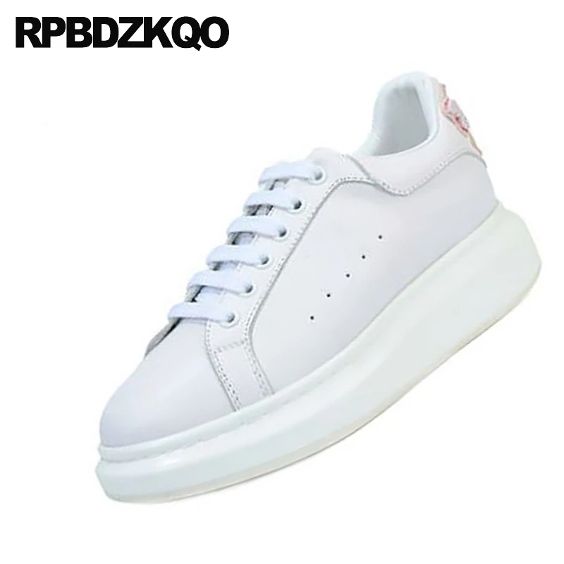 white trainers with platform