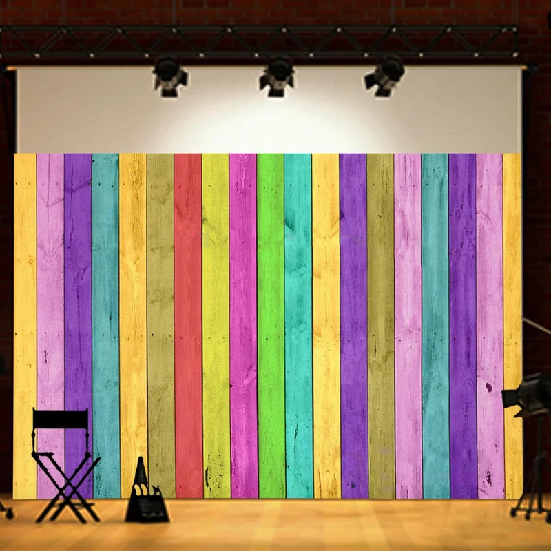 

Mayitr Colorful Photograph Backdrop 90cm x 150cm Wood Floor Studio Photo Vinyl Background Props For Photography Parties Bars