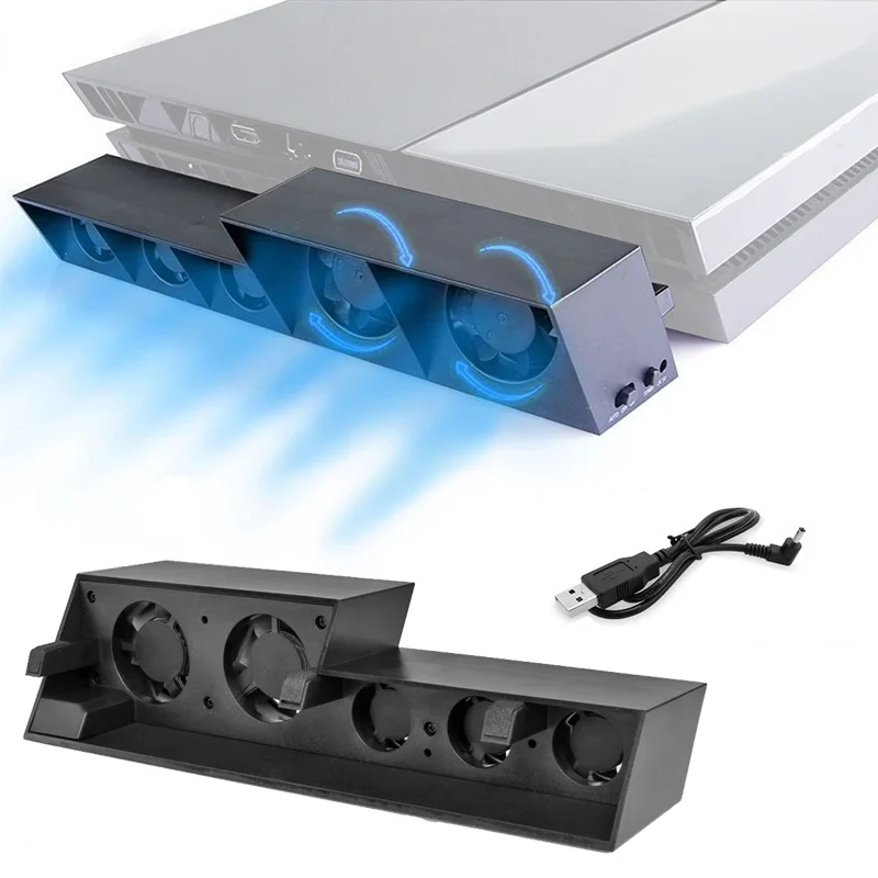 PS4 Accessories Game Console Cooling Fan External Turbo Temperature