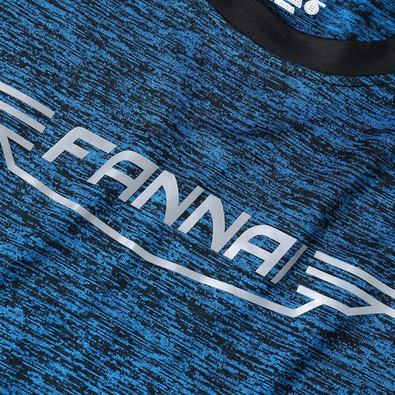 FANNA Ropa Deportiva Men T Shirts Sport  Reflective Running t shirt male Gym Fitness Exercise Workout Short Sleeve Sportswear
