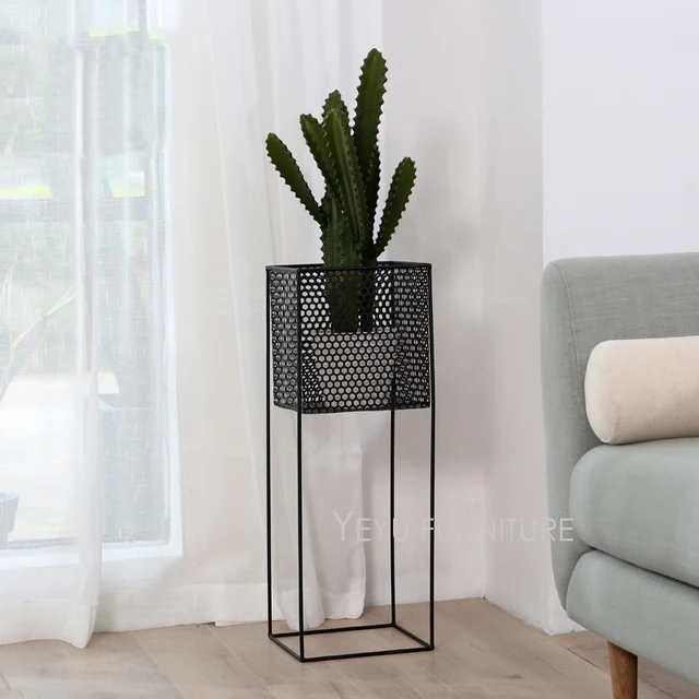Minimalist Modern Design metal Flower Stand, Living Room