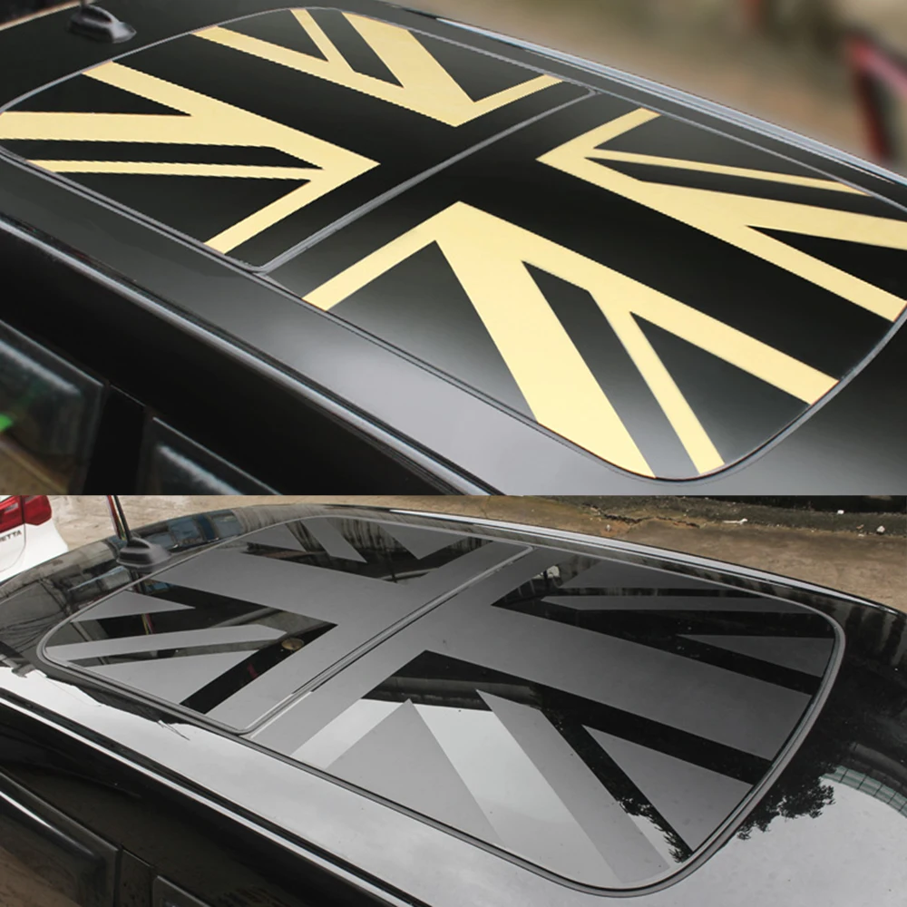 Виниловая наклейка на окно Sunroof Union Jack для MINI Cooper JCW S One F54 F55 F56 F60 R55 автомобильные