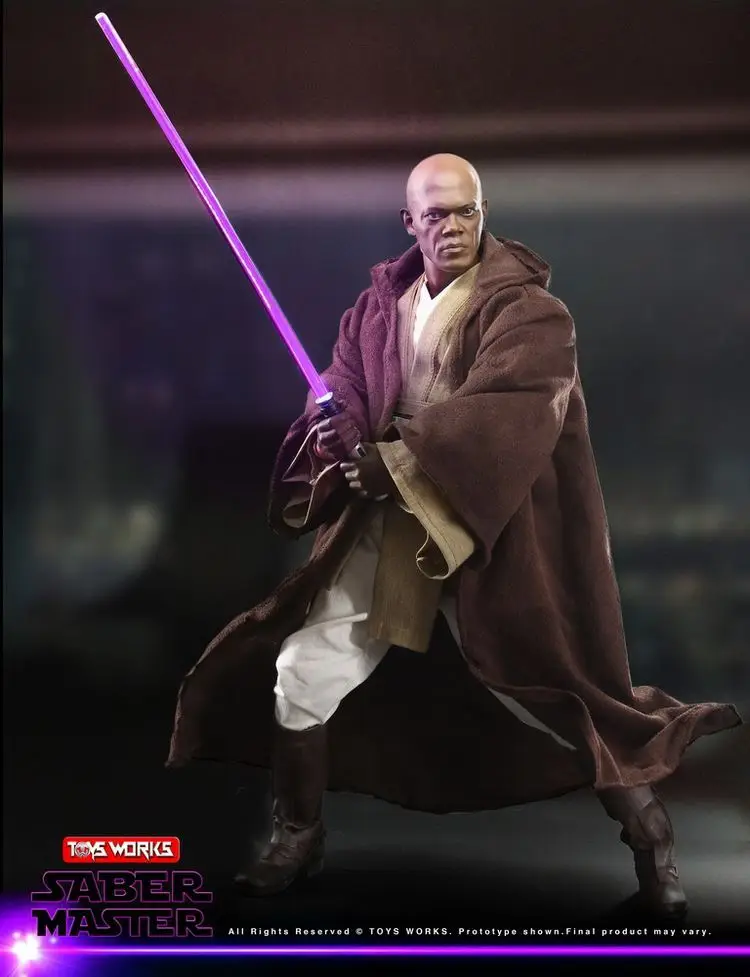 1/6 scale Collectible figure Star Wars warrior Saber Master Mace Windu 12" action figure doll Plastic model toy