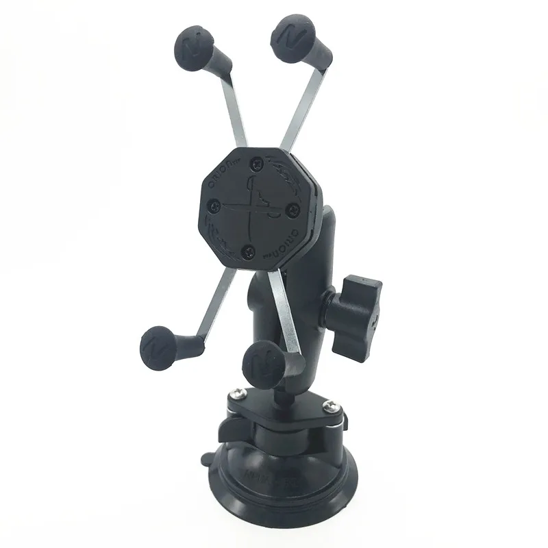  Generic Car Window Twist Lock Suction Cup Mount + Universal X-Grip Cell Phone Holder for iphone 7 6