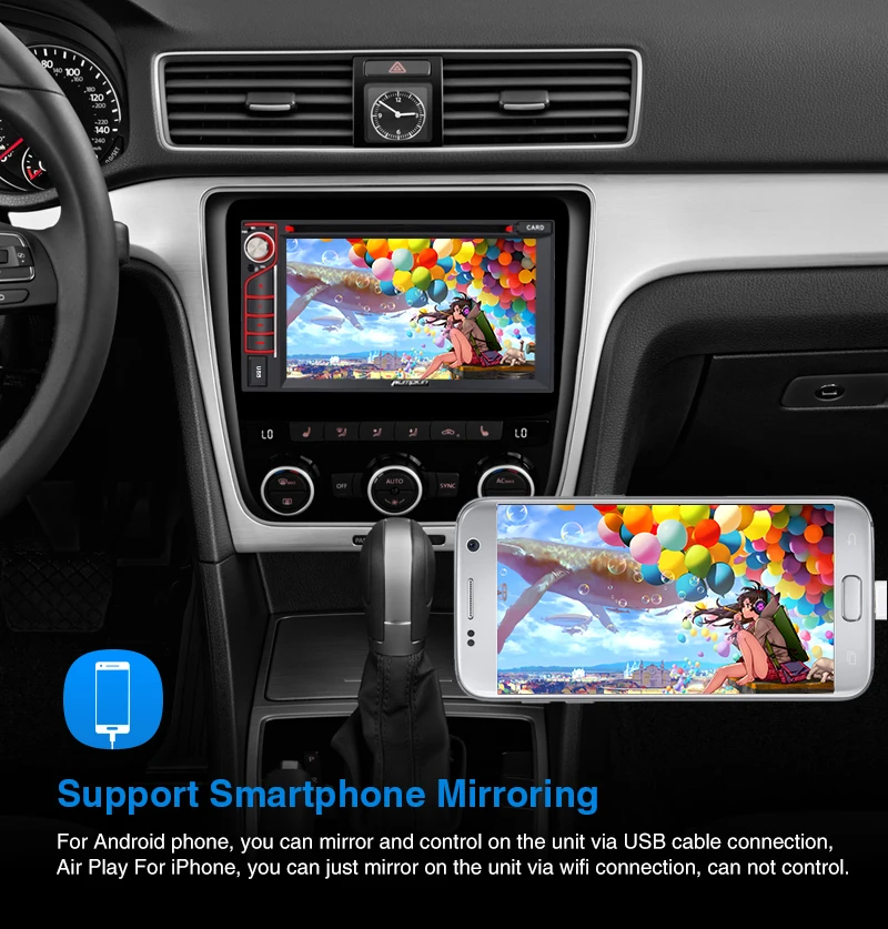 Clearance Pumpkin 2 Din 6.2"Universal Octa-core Android 9.0 GPS Car Radio RAM 4G ROM 32G Stereo Audio Player GPS Navigation Wifi OBD2 DAB 3