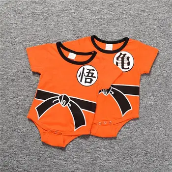 

Baby Rompers Summer Newborn Baby Short Clothe SON GOKU Toddler Jumpsuit Halloween Costumes Dragon For Baby Boy Girl Clothes