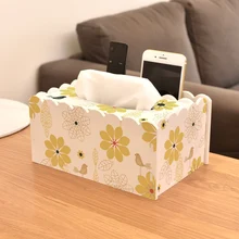 CFen A's Lovely Home kitchen PVC-wood Tissue Box DIY плотная салфетка держатель Чехол с пультом дистанционного управления Контейнер тканевый чехол для рабочего стола 1 шт