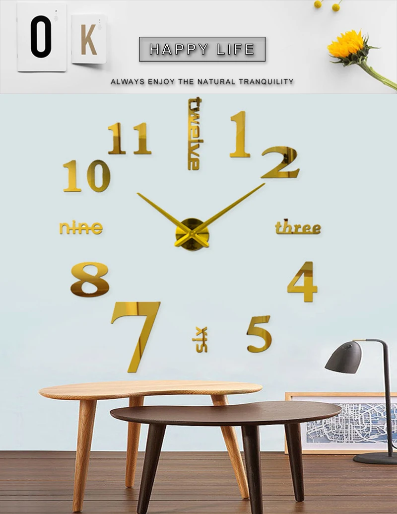  wall clock mickey kitchen big clock wall mirror wall clock watch in wall home watch for wall decor acrylic mirrored decorative sticker wall clock metal pendulum clock watch for wall double sided (2)