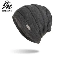 Joymay новая зимняя шапка Унисекс Skullies& Beanies вязаная шапка шапки Gorro шапка s для мужчин и женщин Прямая поставка WM105