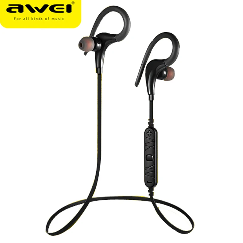 

Awei A890BL Casque Wireless Headset Bluetooth Earphone With Mic Hi-Fi Sound Stereo Sports Running Noise Canceling Headphone