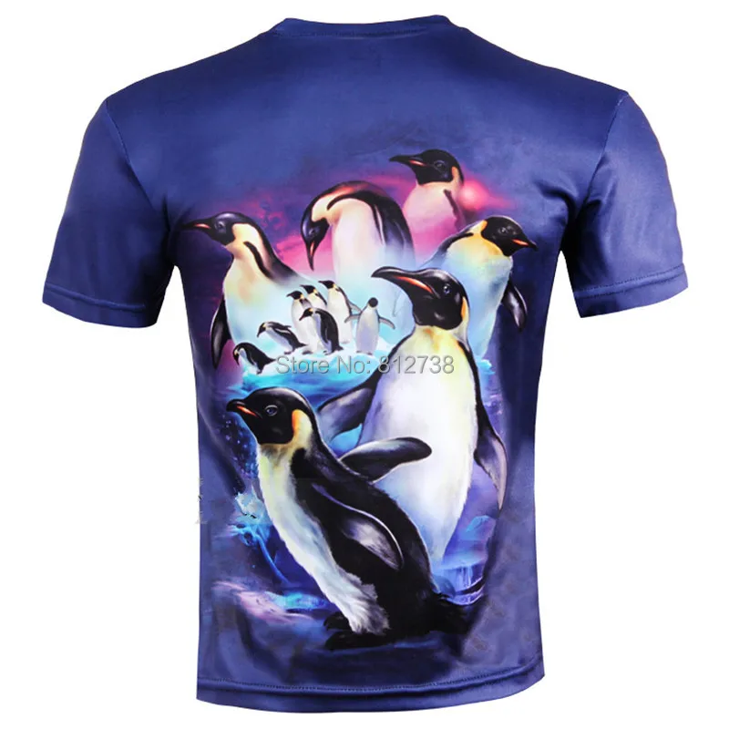 Purple penguin Printed Children Animal 
