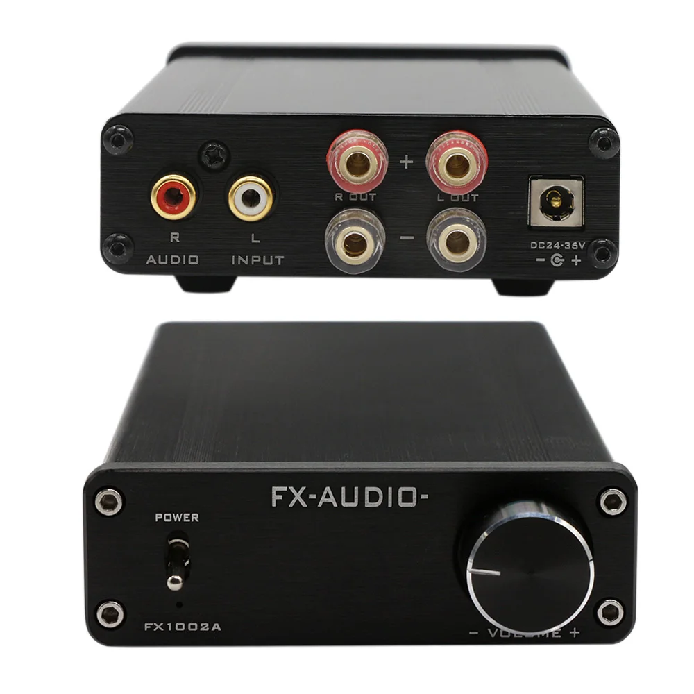 FX аудио 1002A усилители Портативный Hifi мини усилитель мощности 40 Вт* 2 TDA7498E 2-канальный чистый цифровой аудио домашний усилитель
