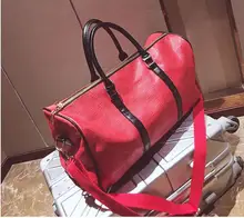 Hot Selling Male Bag Fashion Travel Women’s Handbag Water Ripple Large Capacity Designer Soft Skin High Quality Casual Luggage