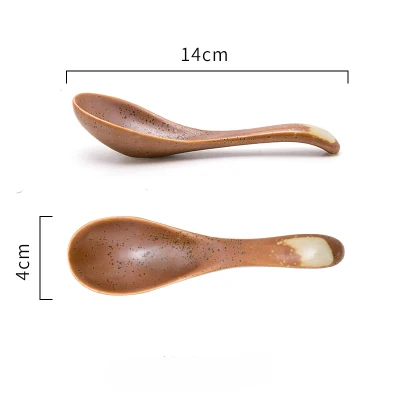 NIMITIME керамическая Высококачественная рисовая ложка и миски большая миска для супа-лапши посуда для ужина - Цвет: Spoon A