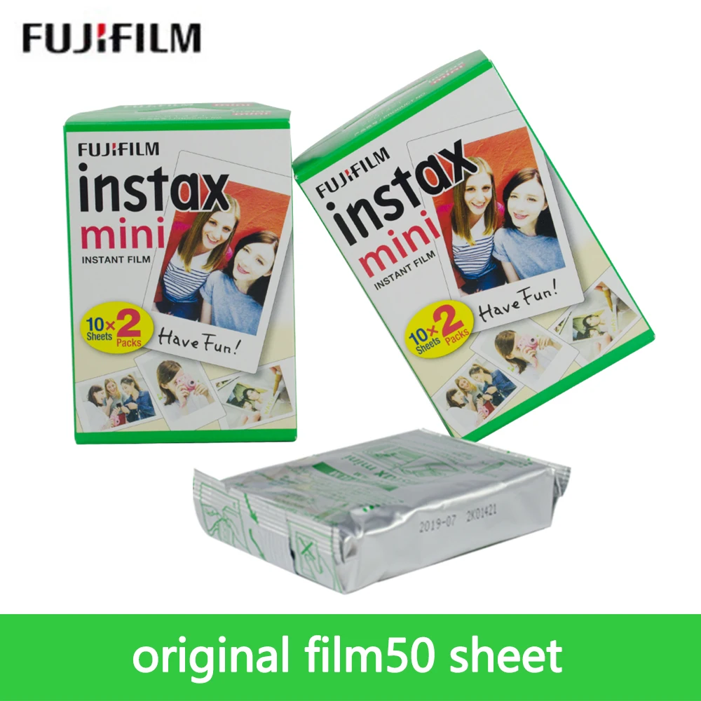 50 листов пленки+ Бесплатный подарок Fujifilm Instax Мини пленка 3 дюйма белое фото для мини 9 8 7s 7C 90 25 55 поделиться SP-1 мгновенной камеры