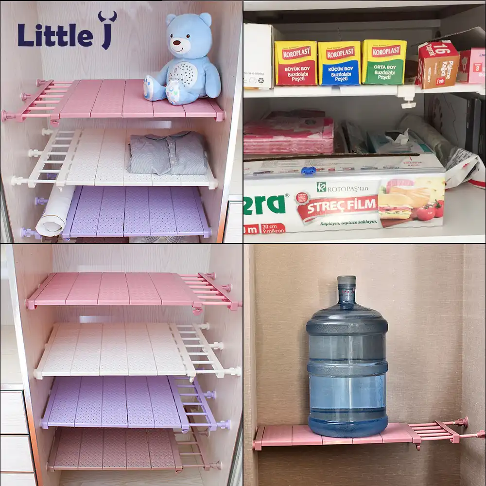 Detail Feedback Questions About Adjule Kitchen Organizer Plastic Adjule Kitchen Organizer Plastic Dish Rack Closet Storage Shelves E Saving Wardrobe Shelf Accessories