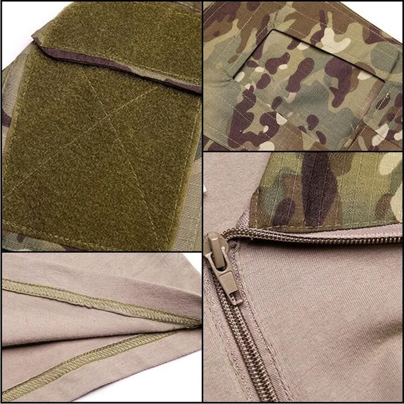 US Army Tactical Shirt Airsoft Camouflage Long Sleeve