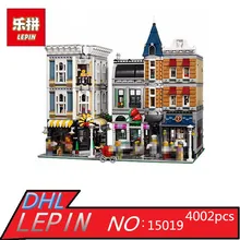 Lepin 15019 4002pcs MOC Creative Series The Assembly Square Set Building Blocks Bricks Toys Small piece block 10255 Educational