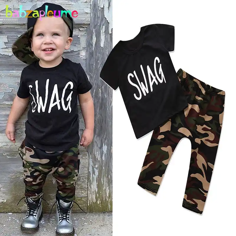 Toddler Boys Long Sleeve T Shirt Pants Set Casual Cotton Top and Trousers 2Pieces Clothing Sets