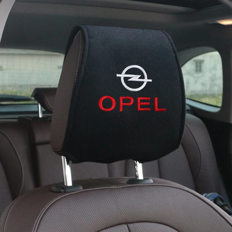 

Car Sticker Super soft cotton headrest cover For Opel Astra H G J Insignia Mokka Zafira Corsa Vectra C D Antara