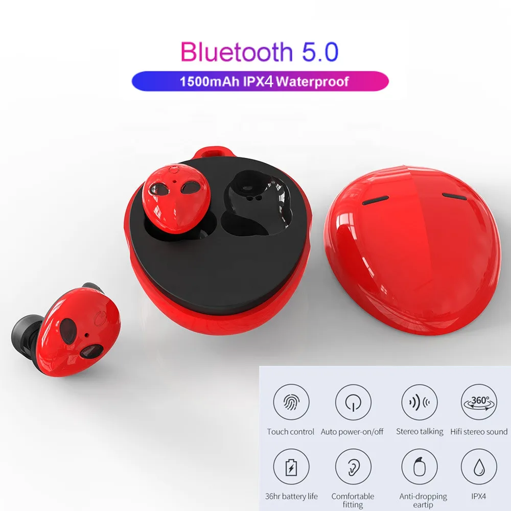 Alien Bluetooth 5 0 наушники TWS беспроводные Blutooth Handsfree спортивные игровая гарнитура