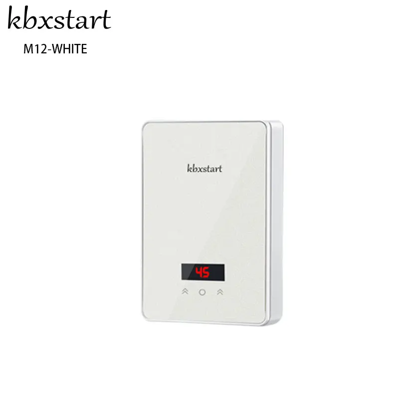 M12 white 6000 Вт Chuveiro Eletrico Ducha мгновенный проточный Электрический водонагреватель настенный Электрический водонагреватель термостат с душевой кабиной - Цвет: M12 white