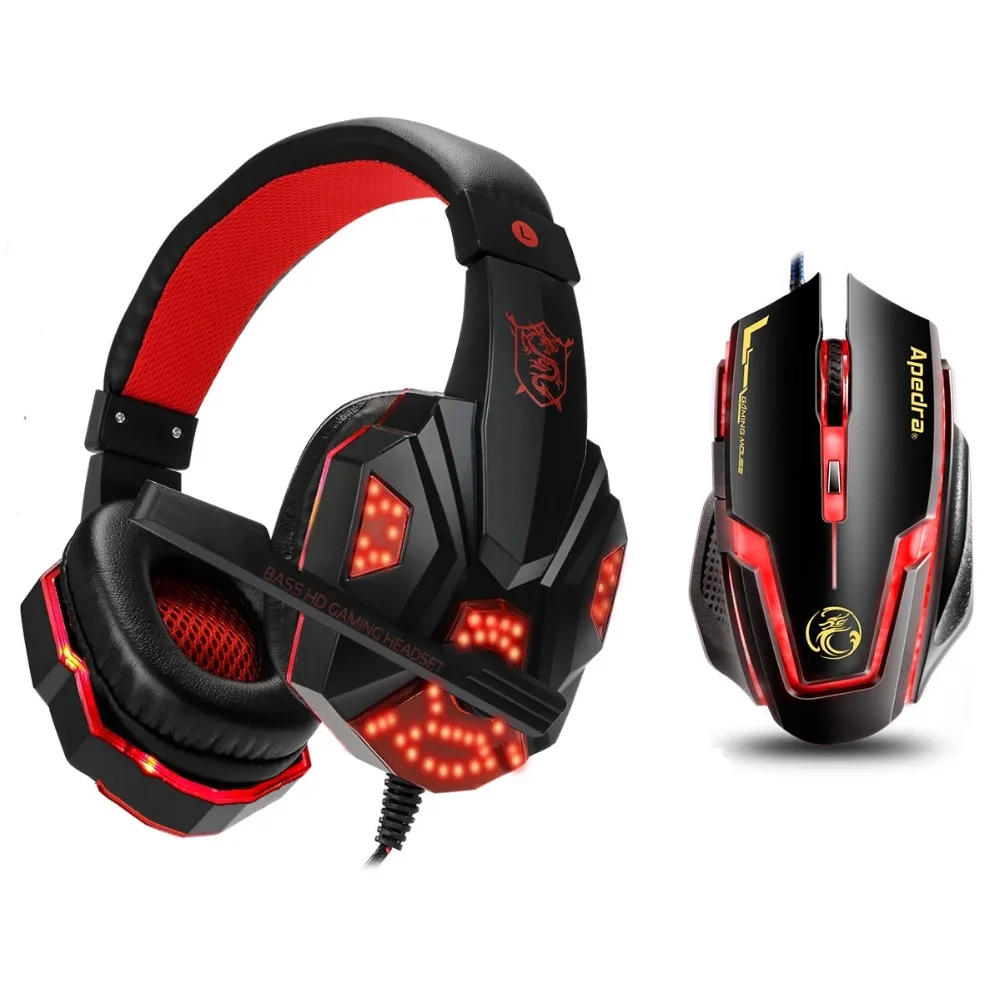 Computer PC PS4 Headset Gaming Headset Gamer Earphone Led Gaming Headphone With Microphone For Computer PlayStation 4 Tablet PC