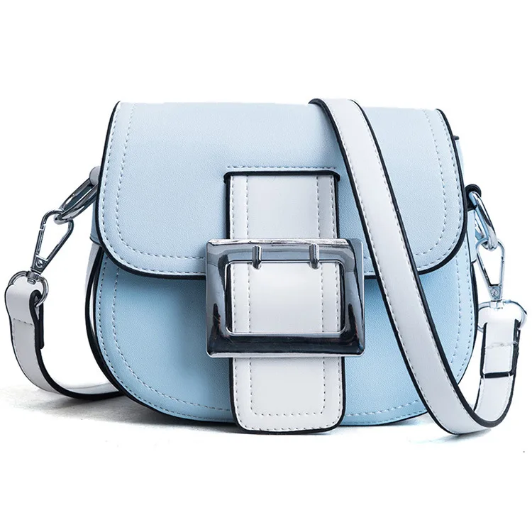 

Perilla Woman Messenger Bags Shoulder Crossbody Fashion Stitching Totes Female Student Candy Colors Saddle Ladies Small Bag