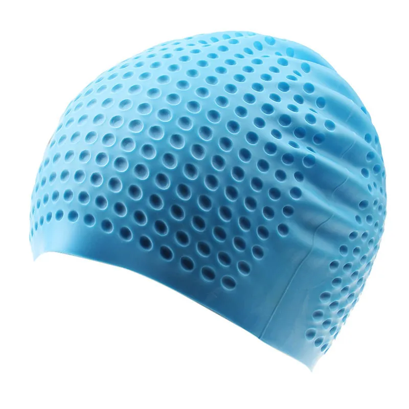 5 Colors Silicone Rubber Swimming Caps Unisex Swimming Caps Adult Men Women Waterproof Swim Caps Hat Swimming Accessories