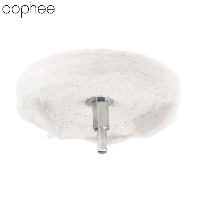 dophee Dremel Accessories 100mm /4&quot Cloth Polishing Mop Brush Drill Buffing Grinding Wheel Pad 1/4&quot Shank for Metal Jewelry 1PC |