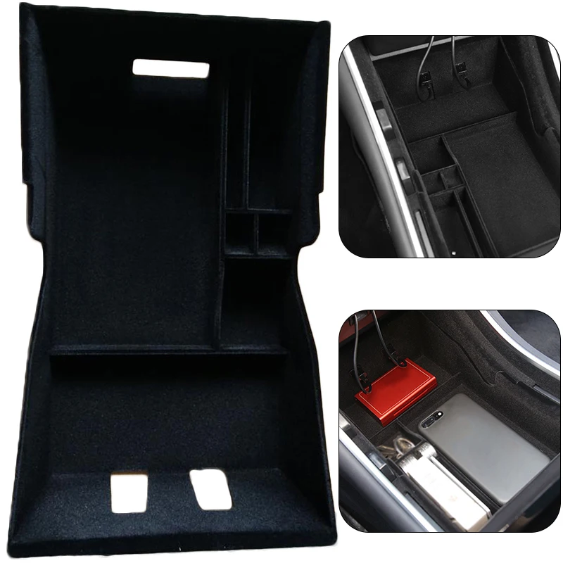 Новый ABS автомобильный салон, Торпедо слот для чашки держатель Коробка Для Хранения Чехол для Tesla модель 3 черный ящик для хранения
