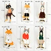 Cartoon Animal pins Humanoid Fox Cat Rabbit Cute Brooches Badges Bag Clothes Enamel pins Gifts For Friends Jewelry wholesale ► Photo 2/6
