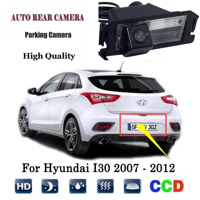 Камера заднего вида для Hyundai I30 2007 2012 CCD камера ночного видения RCA/камера номерного