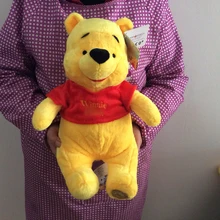 35 см, 13,7 дюйма, Медвежонок Винни желтого цвета, мягкие игрушки, плюшевые куклы для мальчиков и девочек, подарок на день рождения